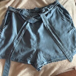LC Lauren Conrad High Waist Blue Shorts